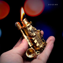 Steampunk style pure copper lighter steam reactor mechanical style lighter