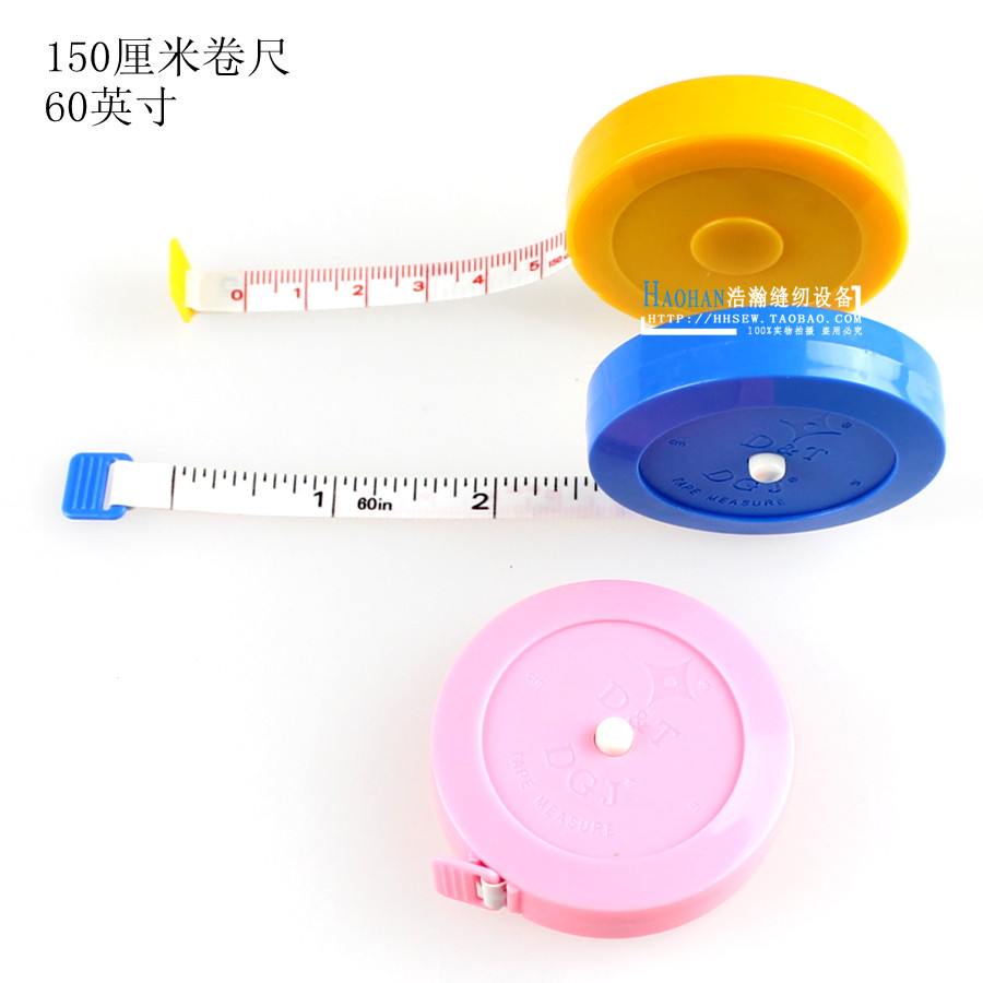 Kyogi DT Automatic telescopic Color Plastic measuring tape Measuring Hand Sewn Cloth City Inch Soft Ruler 150 cm 60 inches-Taobao