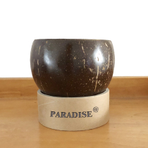(买3送1)纯天然光面椰壳装饰摆件椰子壳水培容器椰壳碗星空碗