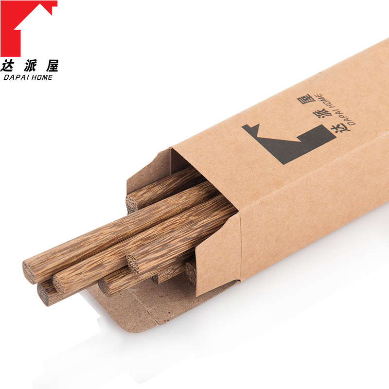Dapaiwu chopsticks chicken wing wood environmental protection without paint solid wood chopsticks 10 pairs
