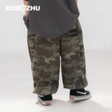 博博猪 Детские камуфляжные штаны, летнее тонкое средство от комаров для мальчиков, детская одежда, оверсайз
