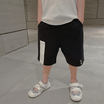 (Seven Fold Back) Boy Summer Clothes New Casual Knit Shorts CUHK Boy Loose Boy 50% Pants Tide