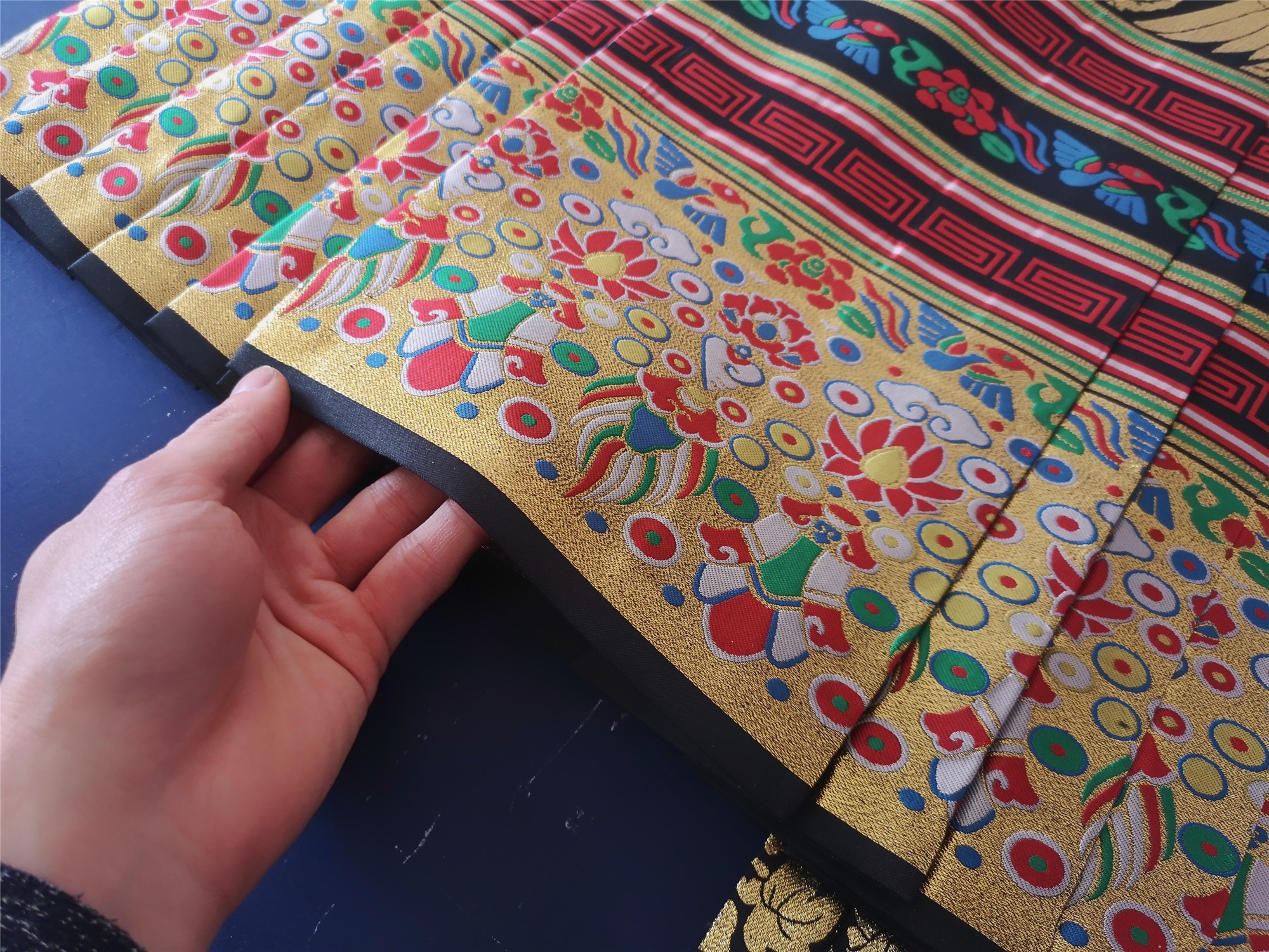 Ming Dynasty Hanfu horse-face skirt can be made without clear line imitation handmade craft