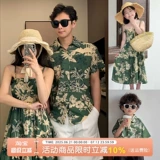 Пляжное модное платье, юбка, летняя рубашка, семейный стиль