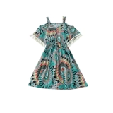 Пляжные наряды для родителей и детей для семьи из четырех человек, отпуск 2025, пляжные юбки, летние платья, платья для мамы и дочки, летние платья.