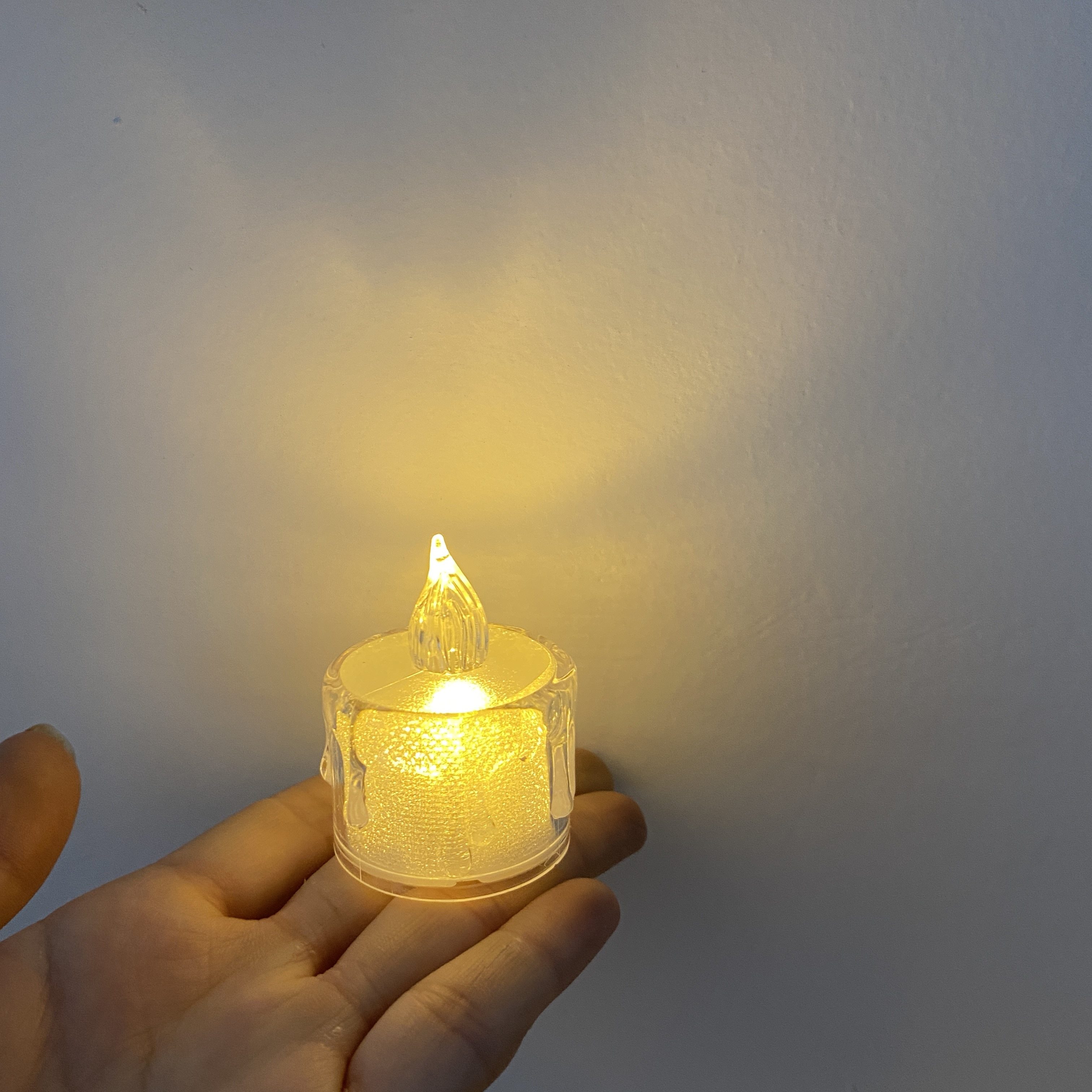 ins Korean Style mini electronic warm light indoor candle Night Light Portable and compact atmosphere candle light pic 5