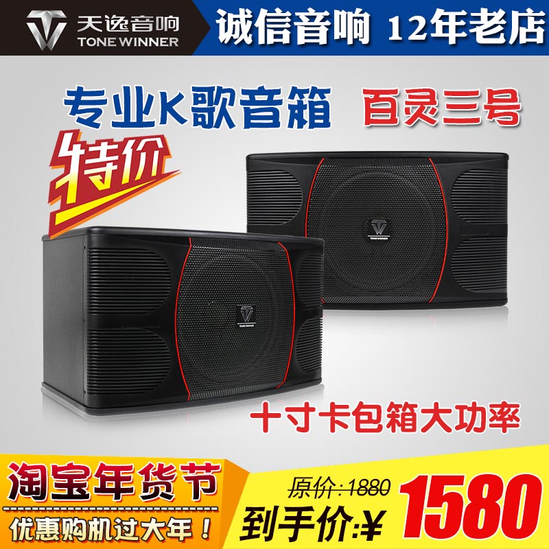 Tianyi Bailing No. 3 BL-03 professional karaoke speaker card bag high power KTV singing home ksong 10 inch