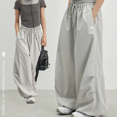 CryingCenter Плащ, штаны, в американском стиле, свободный крой