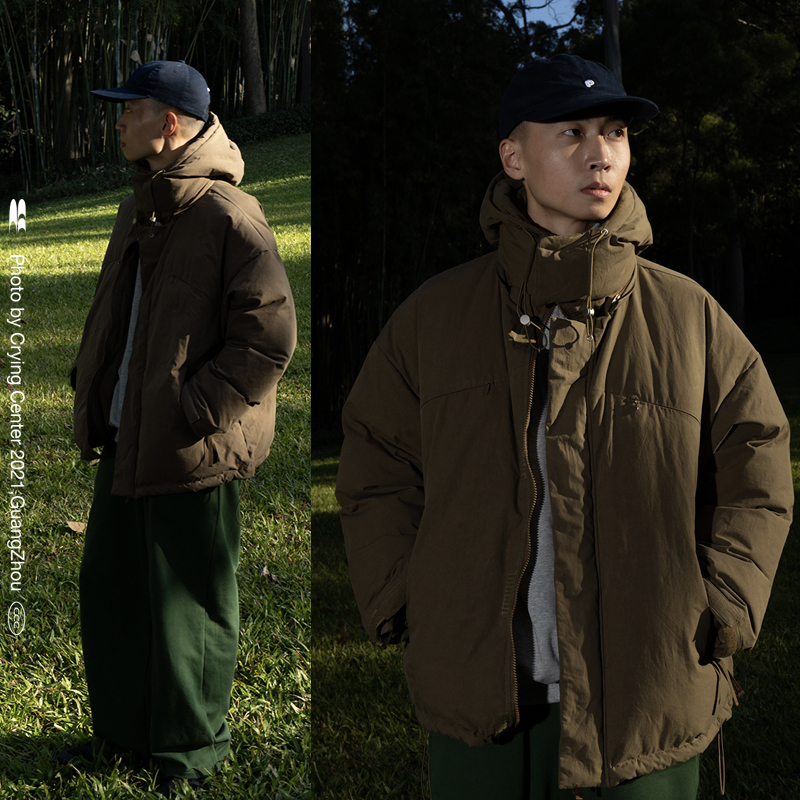 (Tide WOO Exclusive) CryingCenter bread cotton coat hat detachable outdoor cry center