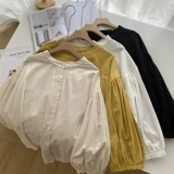 Комфортный фонарь, весенняя дизайнерская универсальная рубашка, новая коллекция, оверсайз, в западном стиле