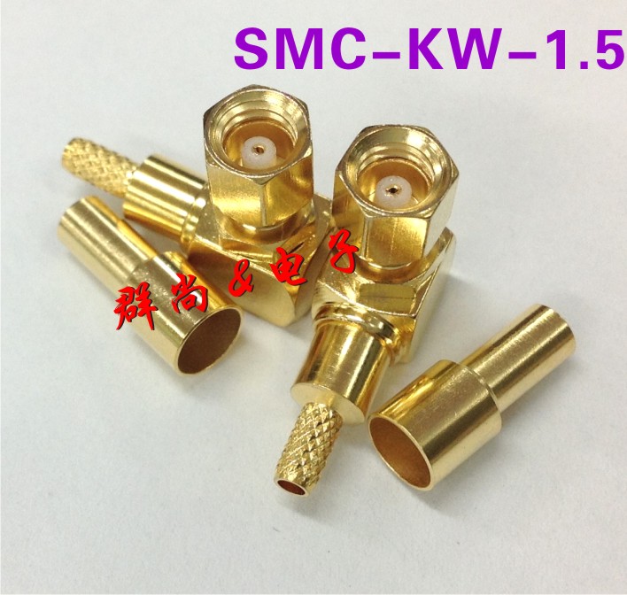 50 ohm RF connector SMC-KW-C-1 5 SMC elbow female head 50-1 5 can be connected to RG316 wire