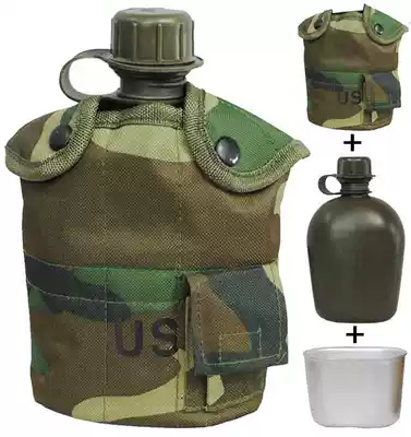 Outdoor military fans Sports Special Forces camouflage military training Military Drinking water kettle insulation with boiled water lunch box 3 sets of men