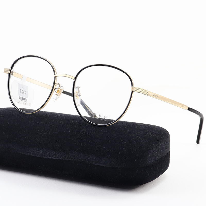 Gucci Gucci Eyeglass Frame Gg1353Oa Men's and Women's Fashionable Round Frame Rectangular Full-Frame Optical Myopia Glasses Frame