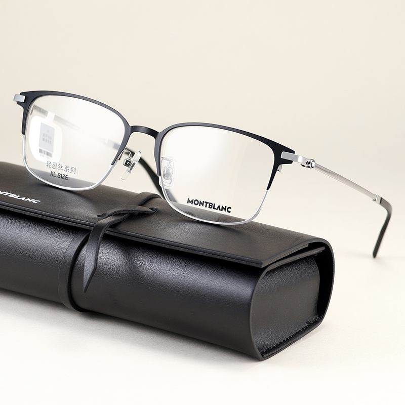Montblanc Lightweight Titanium Series Elegant Eyeglass Frame for Myopia Optical Glasses Mb0314Oa for Men and Women Montblanc Lightweight Titanium Series Elegant Eyeglass Frame for Myopia Optical Glasses Mb0314Oa for Men and Women