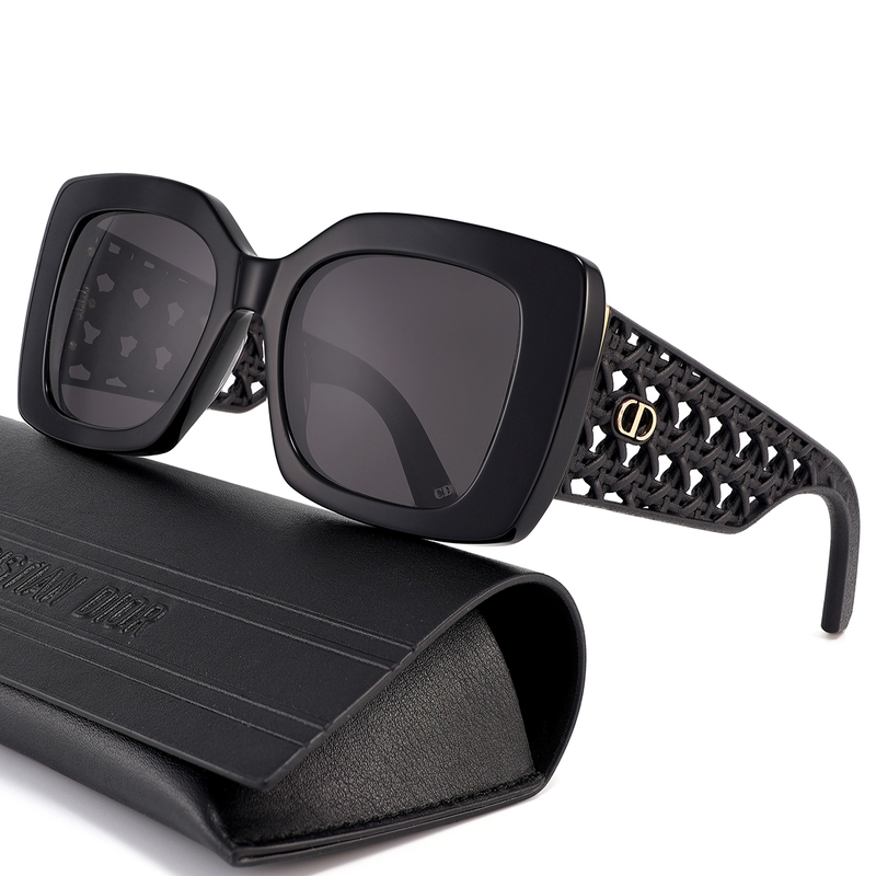 Dior Verydior S1I Rattan Pattern Cd Logo Cut Out Wide Leg Fashion New Women's Sunglasses