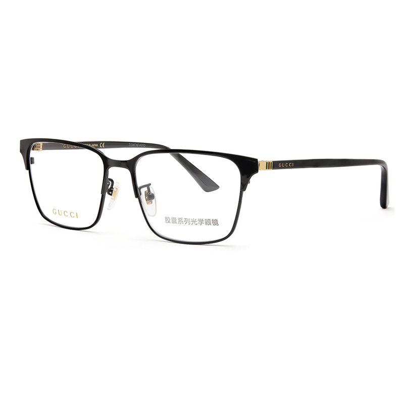 Gucci Professional Eyeglass Frame Gg0756Oa Square Alloy Frame Can Be Equipped with Blue Light Blocking Lenses, Unisex Gucci Professional Eyeglass Frame Gg0756Oa Square Alloy Frame Can Be Equipped with Blue Light Blocking Lenses, Unisex