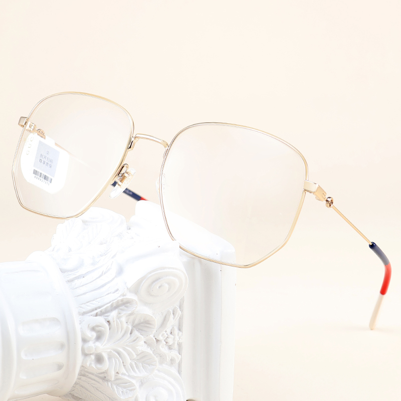 Ni Ni's Same Style Gucci Glasses Frame Gg0396O Ultra-Light Myopia Correction Frame for Big Faces, Slimming Effect for Men and Women
