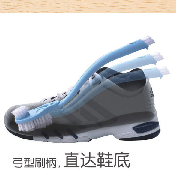 Double head long handle clean washing shoes brush leather shoes Shoes Brush Shoes Brush Shoes Special Brush