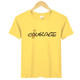 White t-shirt women's short-sleeved 2024 new round neck loose solid color body shirt yellow top Korean style pure cotton