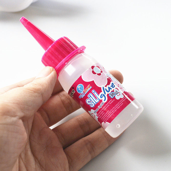 Sticky clothes on the drill glue Soft waterproof transparent sticky fabric clothes stick drill patch drill diy handmade glue