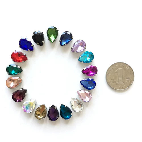 10*14 капель ручной швейной буровой одежды Женская добавка страза