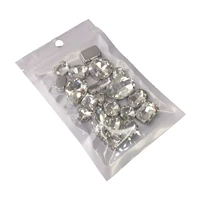 Прозрачные белые 20 форм случайные