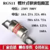 RGS11 250 500V Bolted fuse 32A40A50A63A Ceramic fuse tube