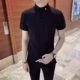 Xu hướng mùa hè 2019 Áo thun nửa tay áo phiên bản Hàn Quốc Áo sơ mi mỏng tay ngắn Áo sơ mi nam Polo Top Tide Quần áo nam - Polo