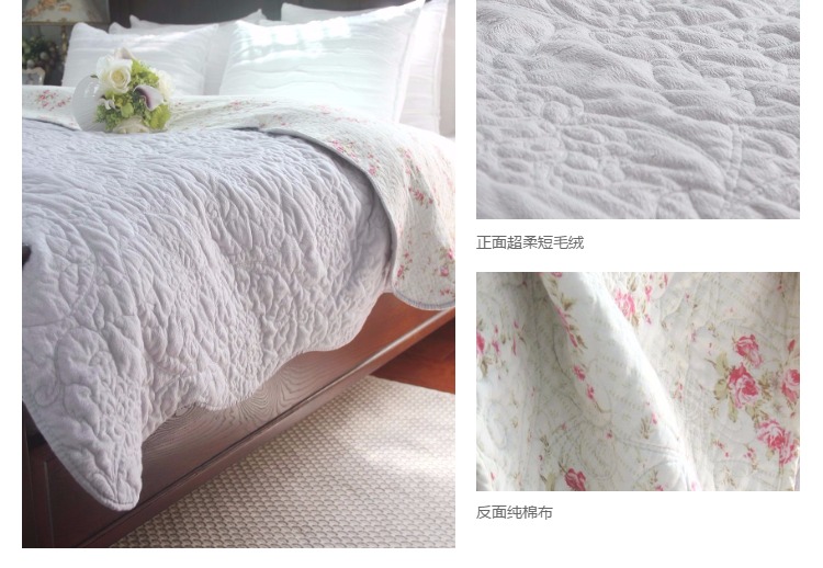 Dreamy ngắn sang trọng chần quilt chần giường bìa quilted bed cover chăn điều hòa không khí được dệt dưới ánh mặt trời