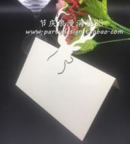 Creative Christmas Elk Seat Card Table Card Laser Hollow Deer Sign-in Card Party Meeting Decoration Table Card 30