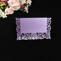 Wedding party decoration Pearl paper heart hollow seat card laser table card stereo table card stereo table card 20