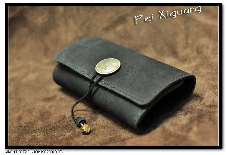 Real leather Carry-on Tobacco Deer Leather Single Bucket Handmade Leather Bucket Bag Original Design Retro Lavish Free Shipping