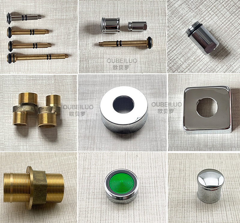 Obero faucet accessories screw nut high foot thickened fixed seat mouth bar ring net shower faucet lever