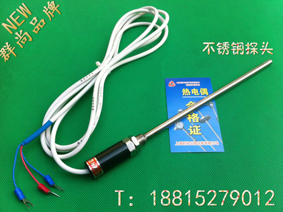 Imported pt100 temperature sensor monitor-type thermal resistance waterproof rust-proof thermocouple WZP-187 thermal resistance