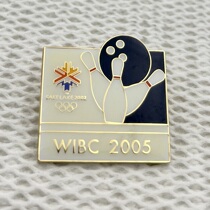 2002 Salt Lake City Games Badge WIBS Bowling Medal 2401 Medieval Badge