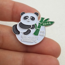  Walmart Badge Sichuan Chengdu Shop Memorial Chapter Brooch National Treasure Panda PIN