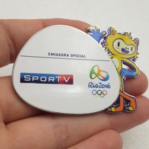 Rio 2016 Olympic Badge Brazil Media Medallion Mascot 2016 1707