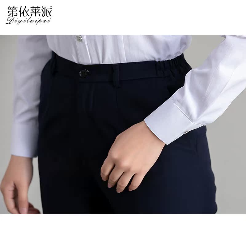 2019 mùa xuân mới Mobile quần nữ Professional Straight Suit Phòng kinh doanh xanh Workwear quần