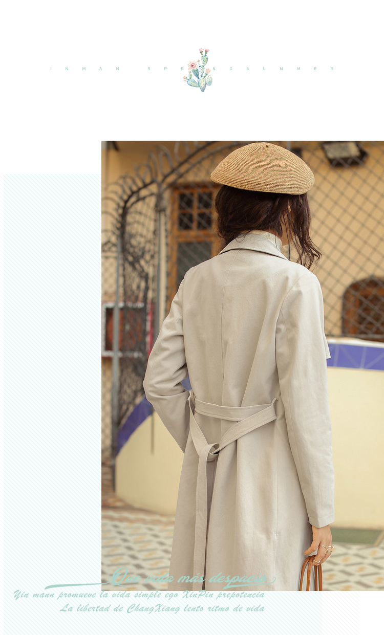 Trench pour femme INMAN   en Coton - Ref 3227220 Image 33