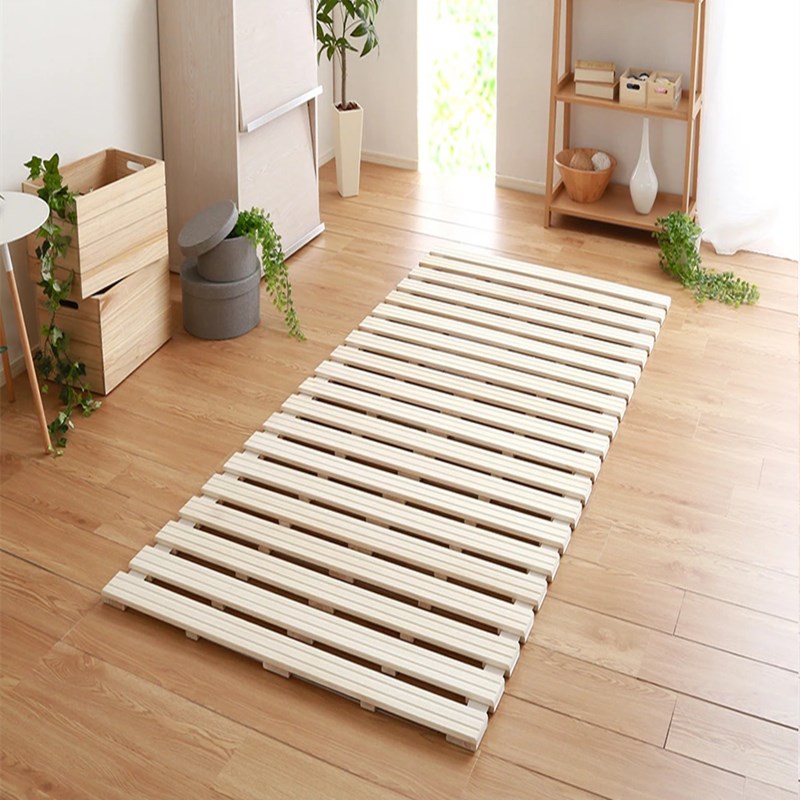 Tatami moisture barrier red wood bed except moisture folding bed plate solid wood breathable platoon skeleton mildew-proof paving bed plate-Taobao