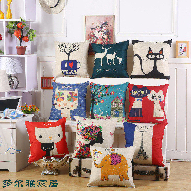 Sofa pillow creative cartoon car lumbar back office backrest tatami balcony bay window backrest