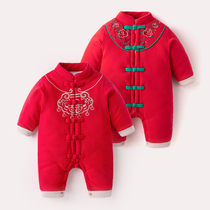 Chinese New Year dress for baby clothes after year of winter clothing and womens thickening New Year dress for New Year dress