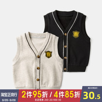 Childrens vest Spring and Autumn wear boys knitted horse clips autumn baby vest autumn winter baby waistcoat childrens clothing