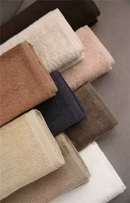 The same simple pure cotton pure color couple towel independent packaging absorbent soft hot sale super real