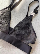 The French style Flavor Series Ultra Slim lace Little Sexy Black Bra Underwear Woman