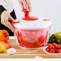 Vegetable Dewatering artifact Dewatering basket spin dryer Kitchen Manual drain household vegetable wash basin salad washer