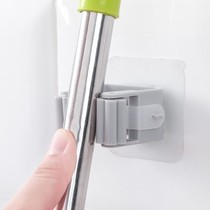 No hole mop rack hook Strong load-bearing wall adhesive bathroom wall hanging adhesive hook