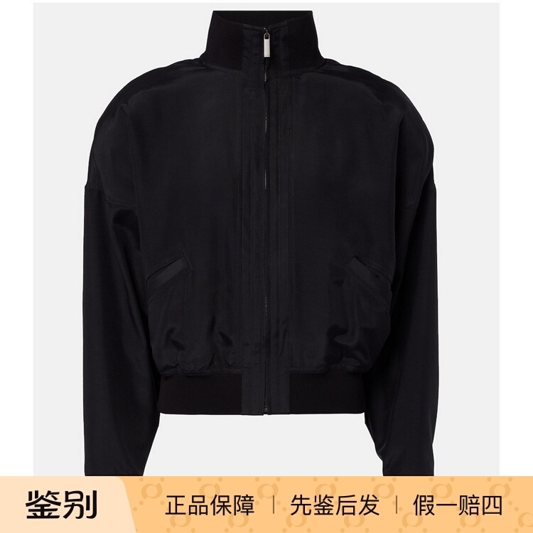 Gucci/Gucci Women's Silk Poplin Bomber Jacket 260908My1114