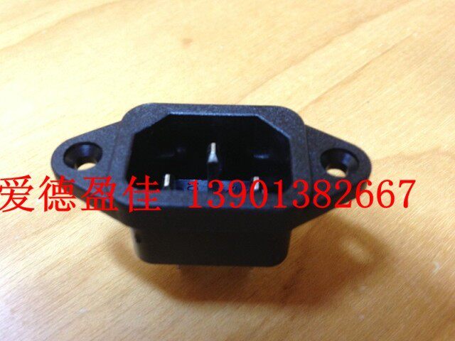 Taiwan (JEC) Jiesheng original three-socket product word male three-pin AC AC power socket JR-101