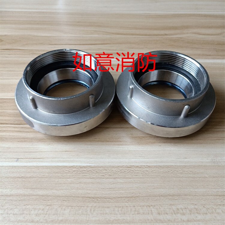 KN65 fire stainless steel tube tooth internal buckle type internal thread fire hydrant tooth mouth KN65 fire stainless steel connector